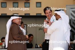Toto Wolff (GER) Mercedes AMG F1 Shareholder and Executive Director with Crown Prince Shaikh Salman bin Isa Hamad Al Khalifa (BRN) 21.02.2024. Formula 1 Testing, Sakhir, Bahrain, Day One.