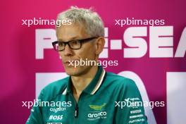 Mike Krack (LUX) Aston Martin F1 Team, Team Principal in the FIA Press Conference. 21.02.2024. Formula 1 Testing, Sakhir, Bahrain, Day One.