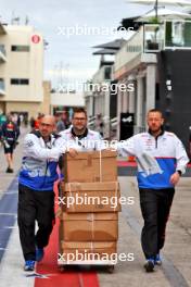 RB mechanics bring freight through the paddock. 18.10.2024. Formula 1 World Championship, Rd 19, United States Grand Prix, Austin, Texas, USA, Sprint Qualifying Day