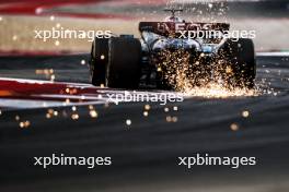 George Russell (GBR) Mercedes AMG F1 W15 sends sparks flying. 18.10.2024. Formula 1 World Championship, Rd 19, United States Grand Prix, Austin, Texas, USA, Sprint Qualifying Day