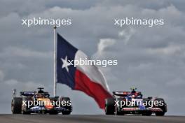 Esteban Ocon (FRA) Alpine F1 Team A524 and Yuki Tsunoda (JPN) RB VCARB 01. 18.10.2024. Formula 1 World Championship, Rd 19, United States Grand Prix, Austin, Texas, USA, Sprint Qualifying Day