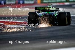 Zhou Guanyu (CHN) Sauber C44 sends sparks flying. 18.10.2024. Formula 1 World Championship, Rd 19, United States Grand Prix, Austin, Texas, USA, Sprint Qualifying Day