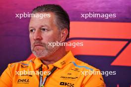 Zak Brown (USA) McLaren Executive Director in the FIA Press Conference. 18.10.2024. Formula 1 World Championship, Rd 19, United States Grand Prix, Austin, Texas, USA, Sprint Qualifying Day