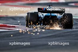 Lance Stroll (CDN) Aston Martin F1 Team AMR24 sends sparks flying. 18.10.2024. Formula 1 World Championship, Rd 19, United States Grand Prix, Austin, Texas, USA, Sprint Qualifying Day