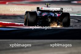 Nico Hulkenberg (GER) Haas VF-24 sends sparks flying. 18.10.2024. Formula 1 World Championship, Rd 19, United States Grand Prix, Austin, Texas, USA, Sprint Qualifying Day