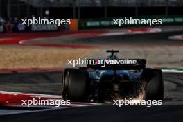 Lance Stroll (CDN) Aston Martin F1 Team AMR24 sends sparks flying. 18.10.2024. Formula 1 World Championship, Rd 19, United States Grand Prix, Austin, Texas, USA, Sprint Qualifying Day