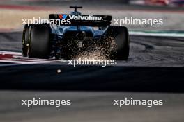 Lance Stroll (CDN) Aston Martin F1 Team AMR24 sends sparks flying. 18.10.2024. Formula 1 World Championship, Rd 19, United States Grand Prix, Austin, Texas, USA, Sprint Qualifying Day