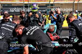 Lewis Hamilton (GBR) Mercedes AMG F1 on the grid. 20.10.2024. Formula 1 World Championship, Rd 19, United States Grand Prix, Austin, Texas, USA, Race Day.