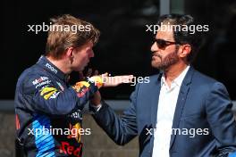 (L to R): third [placed Max Verstappen (NLD) Red Bull Racing with Mohammed Bin Sulayem (UAE) FIA President in parc ferme. 20.10.2024. Formula 1 World Championship, Rd 19, United States Grand Prix, Austin, Texas, USA, Race Day.