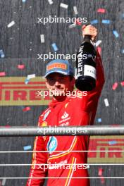 Race winner Charles Leclerc (MON) Ferrari celebrates on the podium. 20.10.2024. Formula 1 World Championship, Rd 19, United States Grand Prix, Austin, Texas, USA, Race Day.