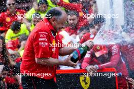 Frederic Vasseur (FRA) Ferrari Team Principal celebrates a 1-2 finish with the team. 20.10.2024. Formula 1 World Championship, Rd 19, United States Grand Prix, Austin, Texas, USA, Race Day.