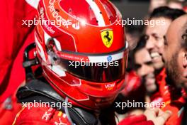 Race winner Charles Leclerc (MON) Ferrari SF-24 celebrates with the team in parc ferme. 20.10.2024. Formula 1 World Championship, Rd 19, United States Grand Prix, Austin, Texas, USA, Race Day.