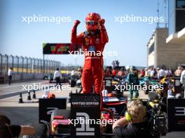 Race winner Charles Leclerc (MON) Ferrari SF-24 celebrates in parc ferme. 20.10.2024. Formula 1 World Championship, Rd 19, United States Grand Prix, Austin, Texas, USA, Race Day.