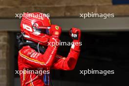 Race winner Charles Leclerc (MON) Ferrari celebrates in parc ferme. 20.10.2024. Formula 1 World Championship, Rd 19, United States Grand Prix, Austin, Texas, USA, Race Day.