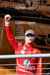 Race winner Charles Leclerc (MON) Ferrari celebrates on the podium. 20.10.2024. Formula 1 World Championship, Rd 19, United States Grand Prix, Austin, Texas, USA, Race Day.