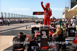 Race winner Charles Leclerc (MON) Ferrari SF-24 celebrates in parc ferme. 20.10.2024. Formula 1 World Championship, Rd 19, United States Grand Prix, Austin, Texas, USA, Race Day.