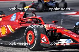 Race winner Charles Leclerc (MON) Ferrari SF-24 celebrates at the end of the race. 20.10.2024. Formula 1 World Championship, Rd 19, United States Grand Prix, Austin, Texas, USA, Race Day.