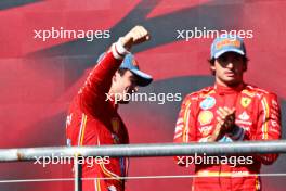 Race winner Charles Leclerc (MON) Ferrari celebrates on the podium. 20.10.2024. Formula 1 World Championship, Rd 19, United States Grand Prix, Austin, Texas, USA, Race Day.