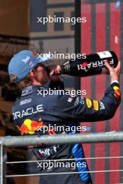 Max Verstappen (NLD) Red Bull Racing celebrates his third position on the podium. 20.10.2024. Formula 1 World Championship, Rd 19, United States Grand Prix, Austin, Texas, USA, Race Day.