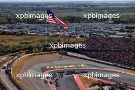 Charles Leclerc (MON) Ferrari SF-24 leads at the start of the race. 20.10.2024. Formula 1 World Championship, Rd 19, United States Grand Prix, Austin, Texas, USA, Race Day.