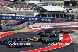 Esteban Ocon (FRA) Alpine F1 Team A524 spins at the start of the race. 20.10.2024. Formula 1 World Championship, Rd 19, United States Grand Prix, Austin, Texas, USA, Race Day.