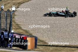 Lewis Hamilton (GBR) Mercedes AMG F1 W15 retired from the race. 20.10.2024. Formula 1 World Championship, Rd 19, United States Grand Prix, Austin, Texas, USA, Race Day.