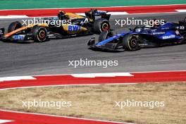 Pierre Gasly (FRA) Alpine F1 Team A524 and Alexander Albon (THA) Williams Racing FW46 battle for position. 20.10.2024. Formula 1 World Championship, Rd 19, United States Grand Prix, Austin, Texas, USA, Race Day.