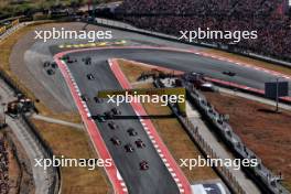 Charles Leclerc (MON) Ferrari SF-24 leads at the start of the race. 20.10.2024. Formula 1 World Championship, Rd 19, United States Grand Prix, Austin, Texas, USA, Race Day.