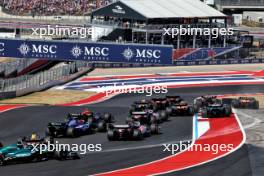 Esteban Ocon (FRA) Alpine F1 Team A524 spins at the start of the race. 20.10.2024. Formula 1 World Championship, Rd 19, United States Grand Prix, Austin, Texas, USA, Race Day.