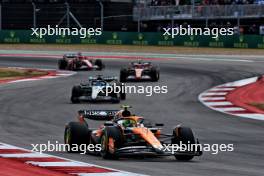 Lando Norris (GBR) McLaren MCL38. 19.10.2024. Formula 1 World Championship, Rd 19, United States Grand Prix, Austin, Texas, USA, Sprint and Qualifying Day.