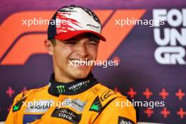 Lando Norris (GBR) McLaren in the post qualifying FIA Press Conference. 19.10.2024. Formula 1 World Championship, Rd 19, United States Grand Prix, Austin, Texas, USA, Sprint and Qualifying Day.