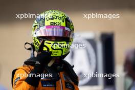 Lando Norris (GBR) McLaren celebrates his pole position in qualifying parc ferme. 19.10.2024. Formula 1 World Championship, Rd 19, United States Grand Prix, Austin, Texas, USA, Sprint and Qualifying Day.