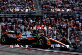 Lando Norris (GBR) McLaren MCL38. 19.10.2024. Formula 1 World Championship, Rd 19, United States Grand Prix, Austin, Texas, USA, Sprint and Qualifying Day.