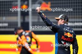 Race winner Max Verstappen (NLD) Red Bull Racing celebrates in Sprint parc ferme. 19.10.2024. Formula 1 World Championship, Rd 19, United States Grand Prix, Austin, Texas, USA, Sprint and Qualifying Day.