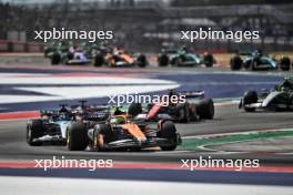 Lando Norris (GBR) McLaren MCL38 at the start of Sprint. 19.10.2024. Formula 1 World Championship, Rd 19, United States Grand Prix, Austin, Texas, USA, Sprint and Qualifying Day.