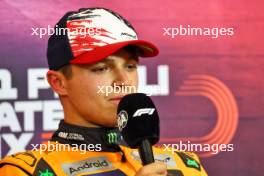 Lando Norris (GBR) McLaren in the post qualifying FIA Press Conference. 19.10.2024. Formula 1 World Championship, Rd 19, United States Grand Prix, Austin, Texas, USA, Sprint and Qualifying Day.