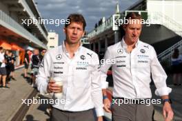 (L to R): James Vowles (GBR) Williams Racing Team Principal with James Matthews (GBR) Eden Rock Group CEO - Williams Racing Board Member. 19.10.2024. Formula 1 World Championship, Rd 19, United States Grand Prix, Austin, Texas, USA, Sprint and Qualifying Day.