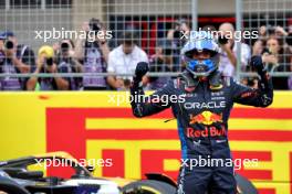 Race winner Max Verstappen (NLD) Red Bull Racing celebrates in Sprint parc ferme. 19.10.2024. Formula 1 World Championship, Rd 19, United States Grand Prix, Austin, Texas, USA, Sprint and Qualifying Day.