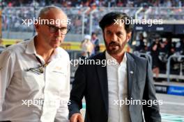 (L to R): Stefano Domenicali (ITA) Formula One President and CEO with Mohammed Bin Sulayem (UAE) FIA President. 19.10.2024. Formula 1 World Championship, Rd 19, United States Grand Prix, Austin, Texas, USA, Sprint and Qualifying Day.