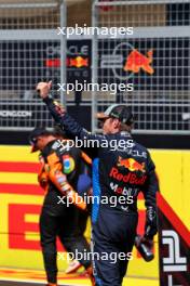 Sprint winner Max Verstappen (NLD) Red Bull Racing celebrates in parc ferme. 19.10.2024. Formula 1 World Championship, Rd 19, United States Grand Prix, Austin, Texas, USA, Sprint and Qualifying Day.