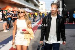 (L to R): Hannah St. John (USA) with her boyfriend Liam Lawson (NZL) RB. 19.10.2024. Formula 1 World Championship, Rd 19, United States Grand Prix, Austin, Texas, USA, Sprint and Qualifying Day.