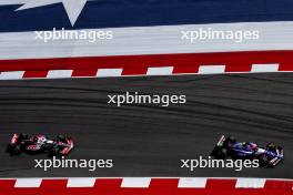 Yuki Tsunoda (JPN) RB VCARB 01 leads Kevin Magnussen (DEN) Haas VF-24. 19.10.2024. Formula 1 World Championship, Rd 19, United States Grand Prix, Austin, Texas, USA, Sprint and Qualifying Day.