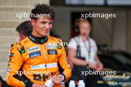 Pole sitter Lando Norris (GBR) McLaren in qualifying parc ferme. 19.10.2024. Formula 1 World Championship, Rd 19, United States Grand Prix, Austin, Texas, USA, Sprint and Qualifying Day.