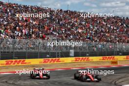 Carlos Sainz Jr (ESP) Ferrari SF-24 and team mate Charles Leclerc (MON) Ferrari SF-24 battle for position. 19.10.2024. Formula 1 World Championship, Rd 19, United States Grand Prix, Austin, Texas, USA, Sprint and Qualifying Day.