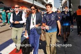 Franco Colapinto (ARG) Williams Racing with his mother Andrea Trofimczuk. 19.10.2024. Formula 1 World Championship, Rd 19, United States Grand Prix, Austin, Texas, USA, Sprint and Qualifying Day.