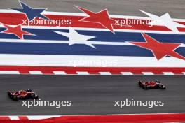 Charles Leclerc (MON) Ferrari SF-24 leads team mate Carlos Sainz Jr (ESP) Ferrari SF-24. 19.10.2024. Formula 1 World Championship, Rd 19, United States Grand Prix, Austin, Texas, USA, Sprint and Qualifying Day.