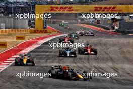 Max Verstappen (NLD) Red Bull Racing RB20 leads at the start of Sprint. 19.10.2024. Formula 1 World Championship, Rd 19, United States Grand Prix, Austin, Texas, USA, Sprint and Qualifying Day.