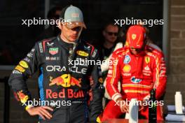 Second placed Max Verstappen (NLD) Red Bull Racing in qualifying parc ferme. 19.10.2024. Formula 1 World Championship, Rd 19, United States Grand Prix, Austin, Texas, USA, Sprint and Qualifying Day.