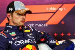 Max Verstappen (NLD) Red Bull Racing in the post qualifying FIA Press Conference. 19.10.2024. Formula 1 World Championship, Rd 19, United States Grand Prix, Austin, Texas, USA, Sprint and Qualifying Day.