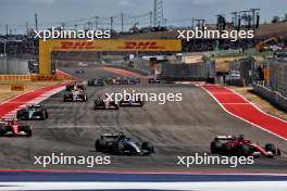 Charles Leclerc (MON) Ferrari SF-24 and George Russell (GBR) Mercedes AMG F1 W15 battle for position. 19.10.2024. Formula 1 World Championship, Rd 19, United States Grand Prix, Austin, Texas, USA, Sprint and Qualifying Day.